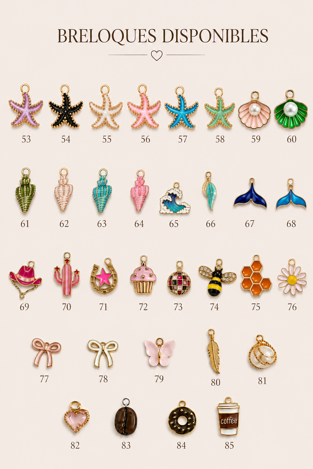 Collier en Perle et Breloque