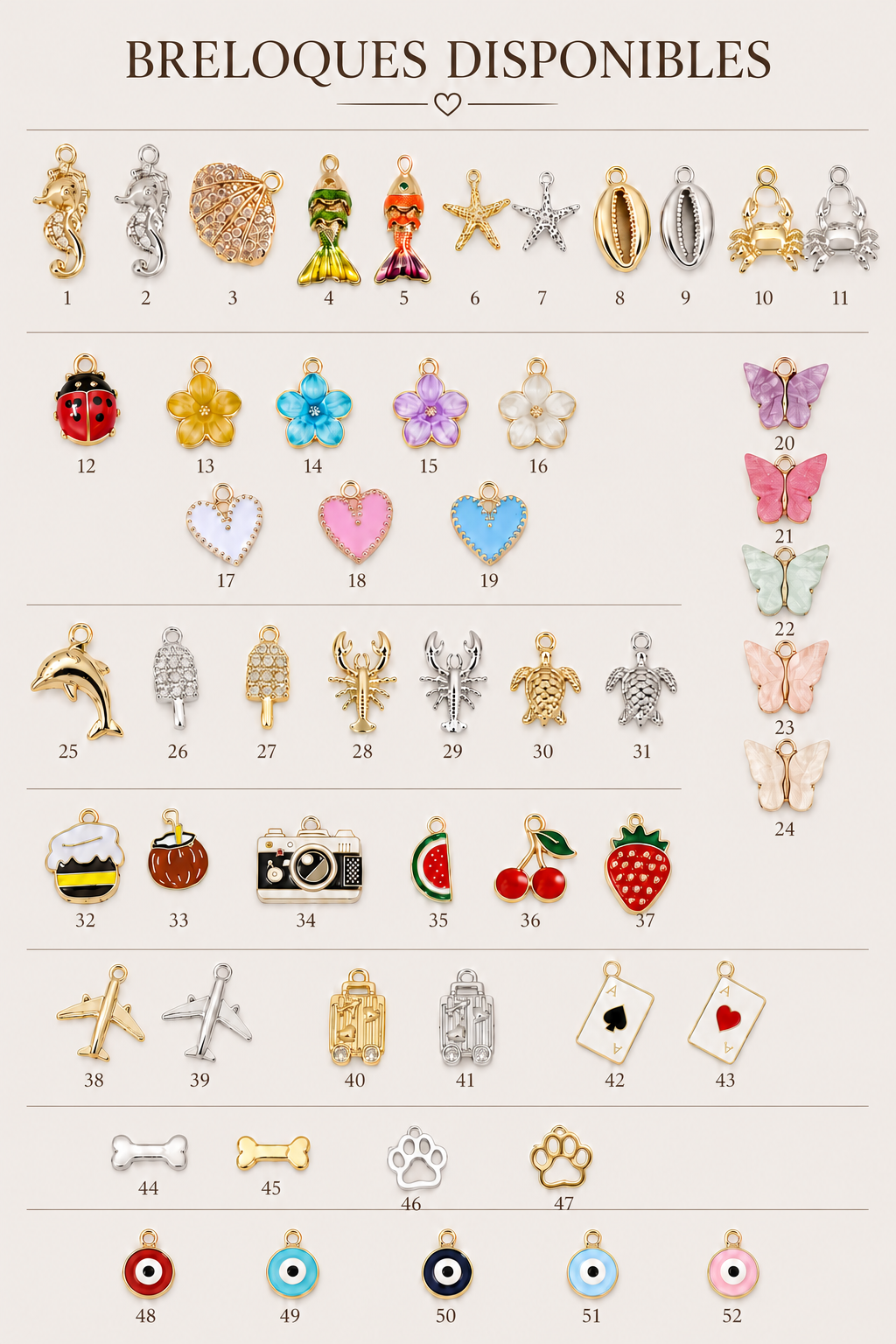 Collier en Perle et Breloque