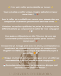 Création sur mesure porte-médaille